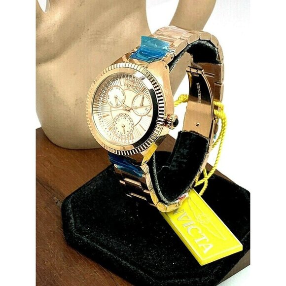 Invicta Women\'s Watch 28346 Angel Rose Gold Tone Stainless Steel 36mm Quartz main image 4